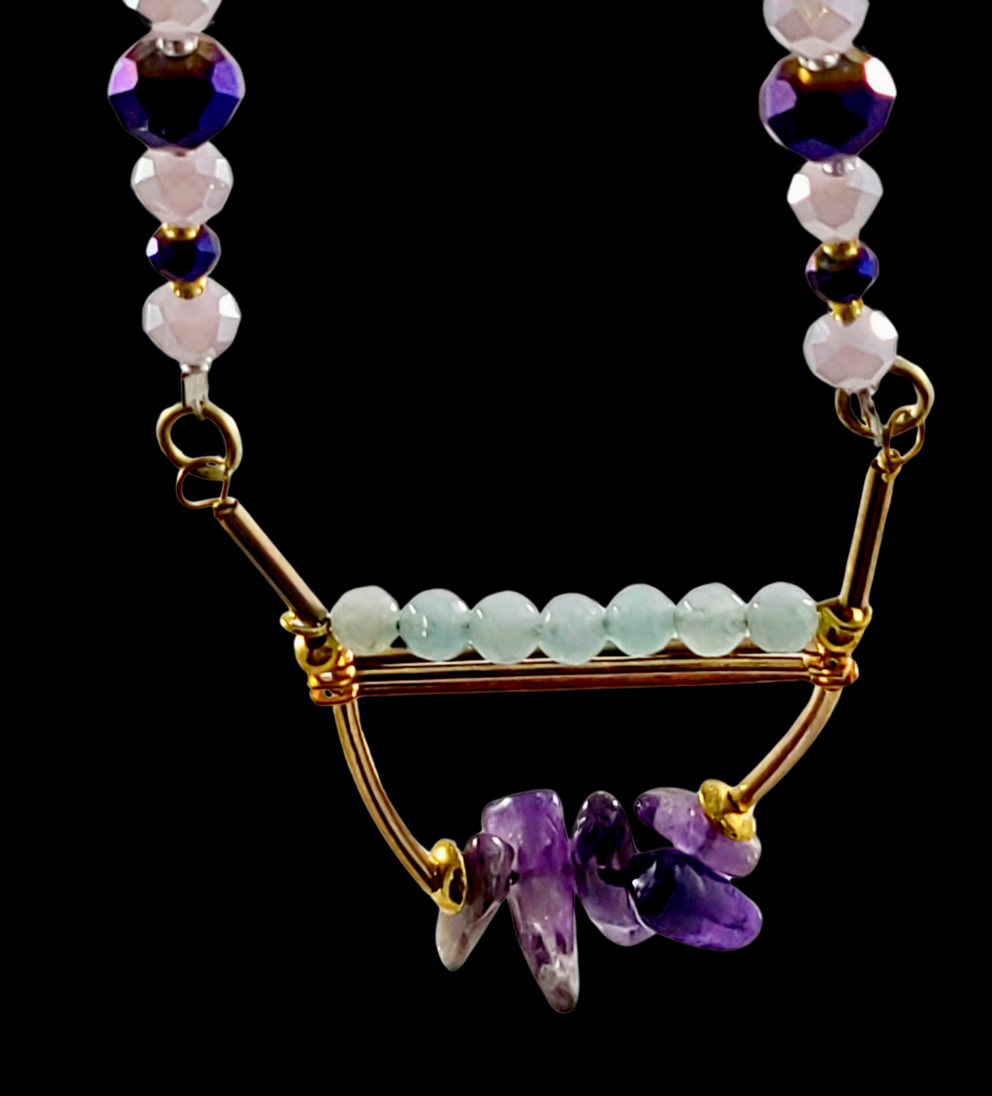 Amethyst & Amazonite Necklace